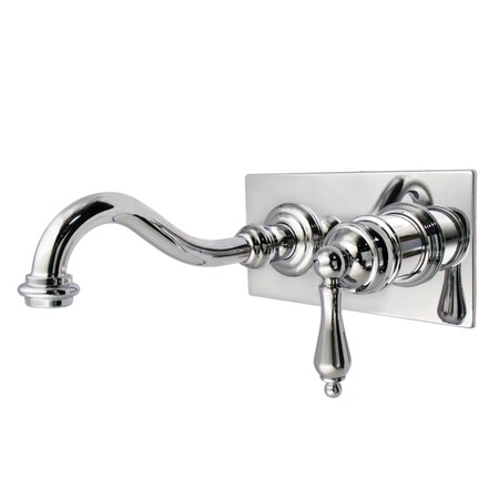 Kingston Brass KS3111AL Wall Mount Bathroom Faucet, Polished Chrome KS3111AL